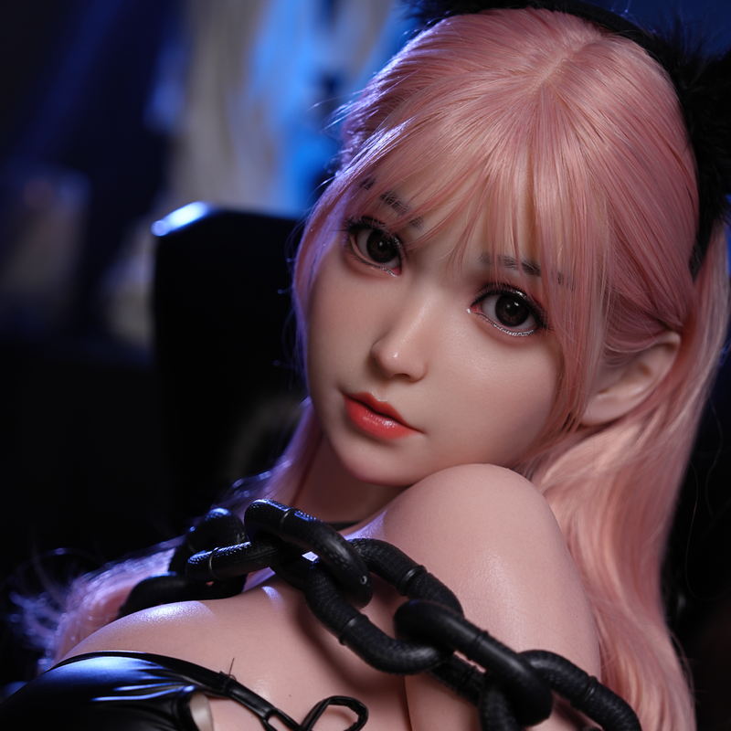 Youqdoll - Aiko - Silicone Sex Doll Head - Natural video