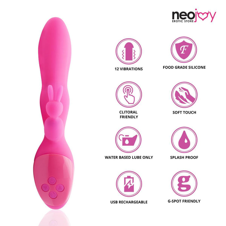 Bunny Rabbit Vibrator | 12-Speeds | Sex Toys | Neojoy | Sub-6