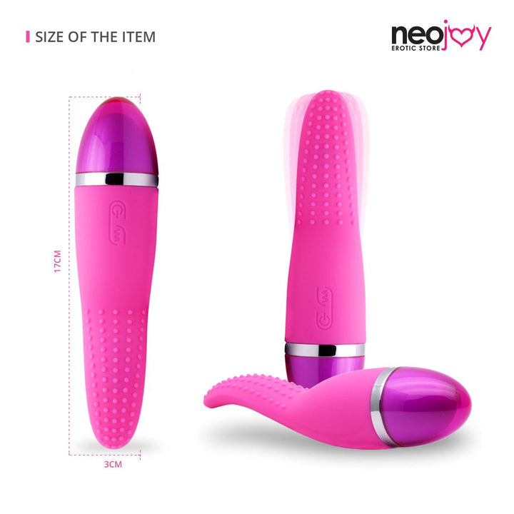 NeoJoy G-Spot Touch Silicon Vibrator 9 Vibration Function USB Rechargeable - Pink - Lucidtoys