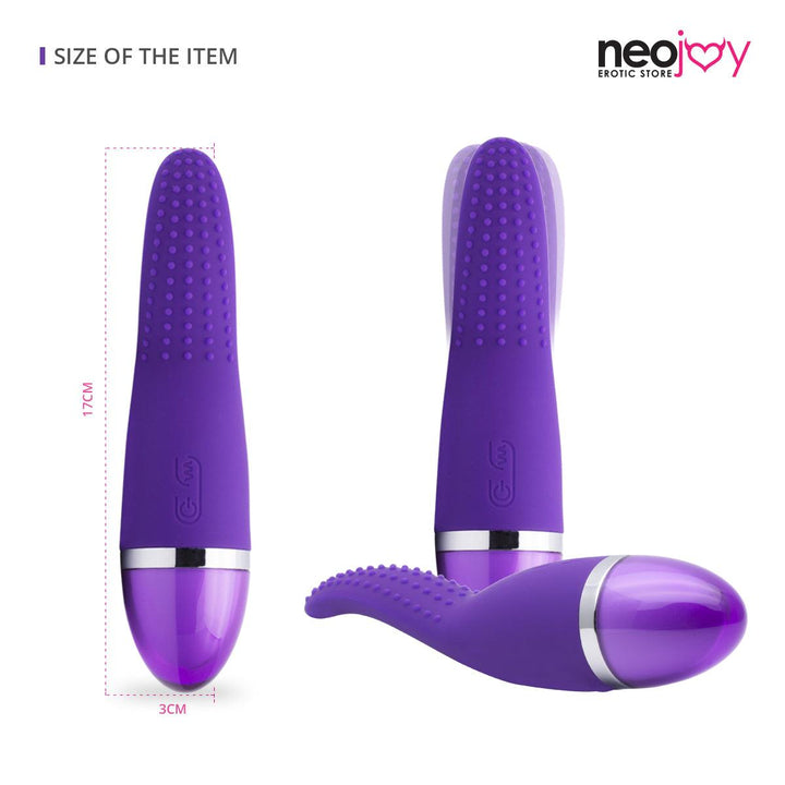 NeoJoy G-Spot Touch Silicon Vibrator 9 Vibration Function USB Rechargeable - Purple - Lucidtoys