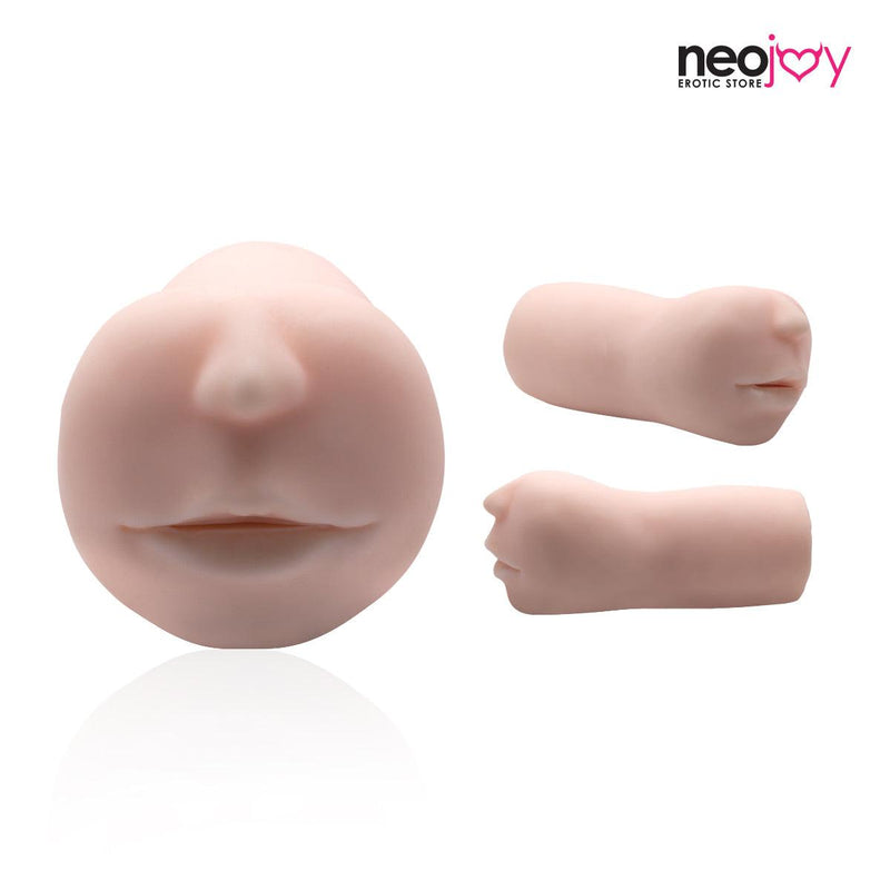 Neojoy Mouth shaped Stroker Pocket Pussy - Flesh - 16cm video
