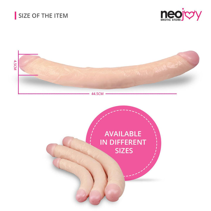 Neojoy - Lifelike super-real PVC Double ended Dildo -17.5 inch - lucidtoys.com