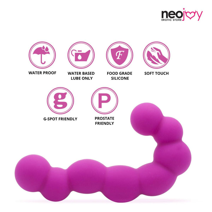 Neojoy Bumpy Ride Beaded Dildo Silicone Pink - 4.5 inch - 11.6cm Anal Beeds - lucidtoys.com Dildo vibrator sex toy love doll
