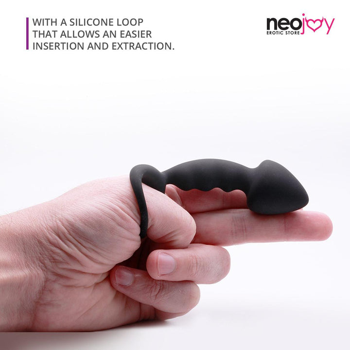 Neojoy Cupid's Arrow Butt plug Silicone Black With Loop - 3.9 inch - 10cm Butt Plugs - lucidtoys.com Dildo vibrator sex toy love doll