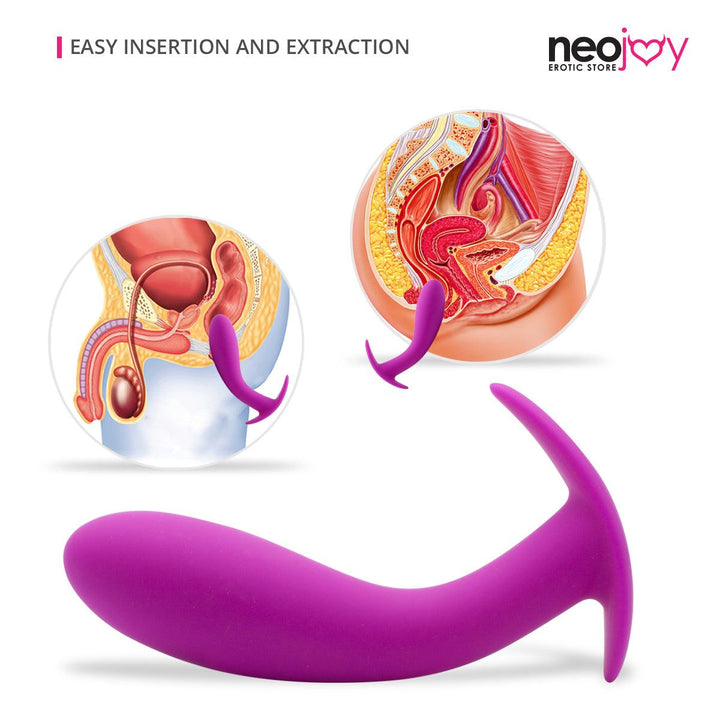 Neojoy 10-Vibration Functions Silicone Butt Plug With Bulbous Base Pink 5.5 Inch - 14cm Butt Plugs - lucidtoys.com Dildo vibrator sex toy love doll