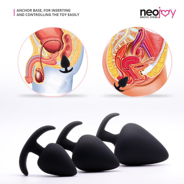 Neojoy Girthy Butt Plugs Silky Smooth Silicone Anul Plug With 3 Sizes - Lucidtoys