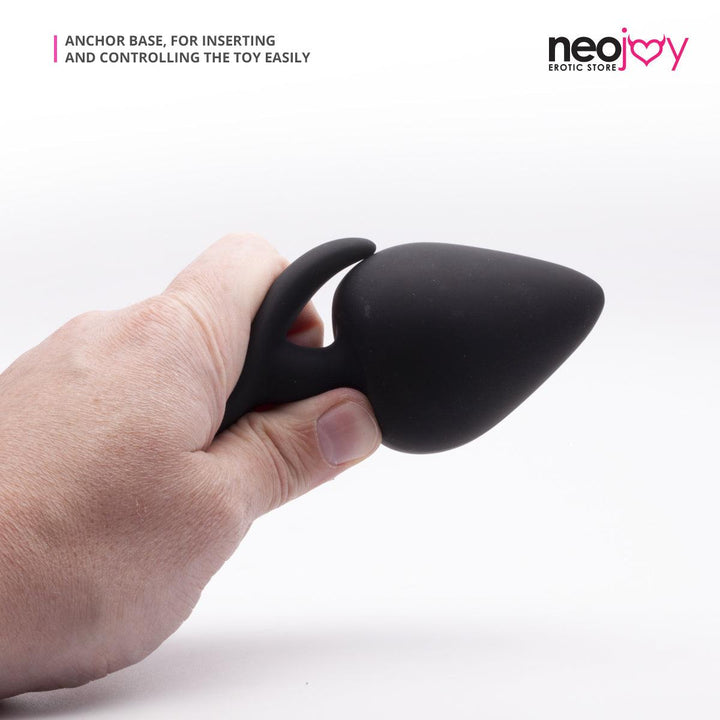 Neojoy  Anal Butt Plug Slim  - Black 3.77 inch - 9.6cm Butt Plugs - lucidtoys.com Dildo vibrator sex toy love doll