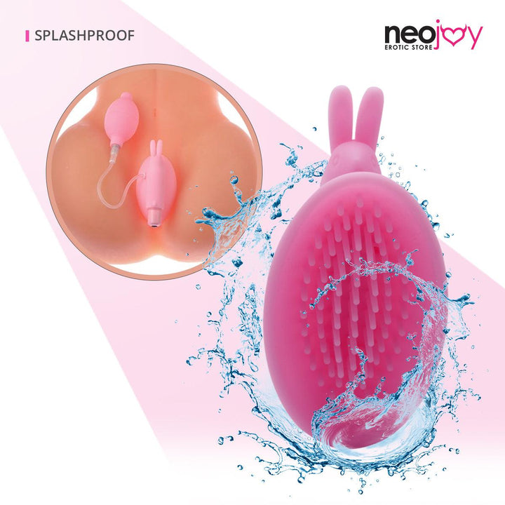 Neojoy Vagina Pump Vibrator Silicone - Pink 5.90 inch- 15cm 4