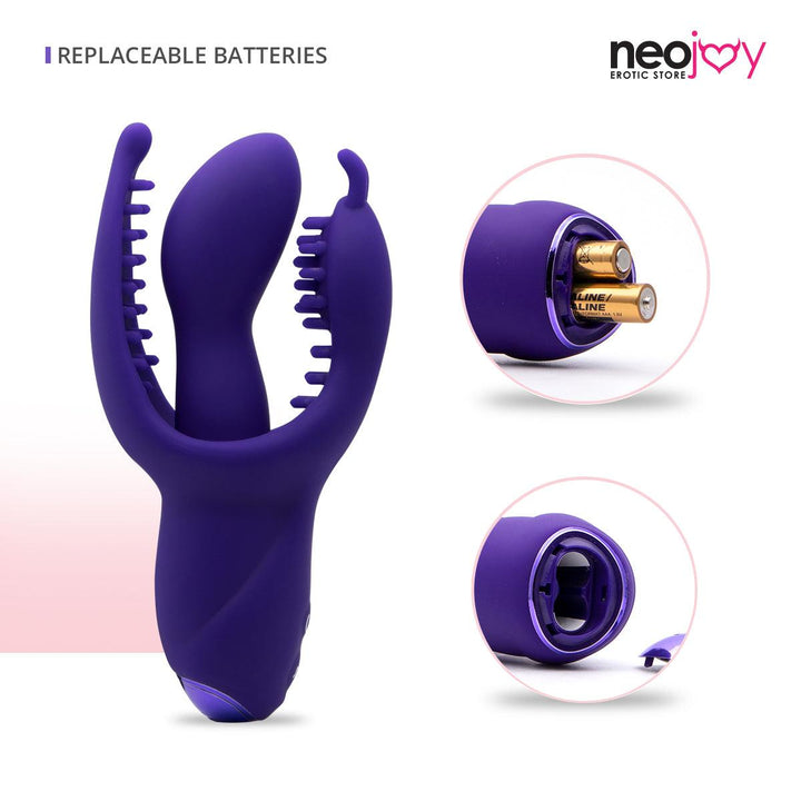 Neojoy G-spot 10- Vibration functions Silicone Clitoral Stimulator - Purple - Lucidtoys