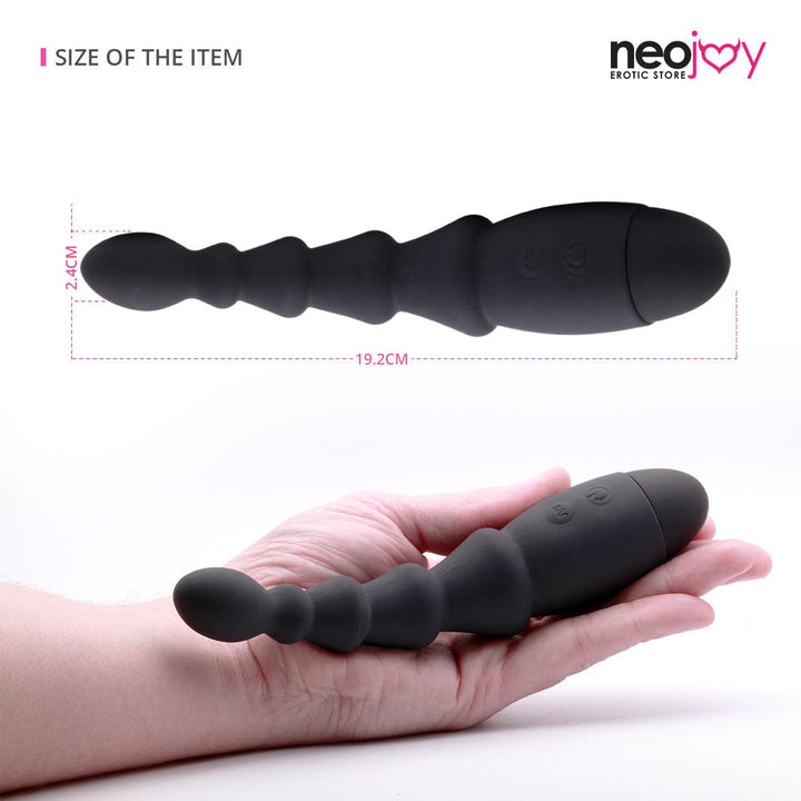 Neojoy 10- Vibration Speed Silicone Beaded Slim Prober