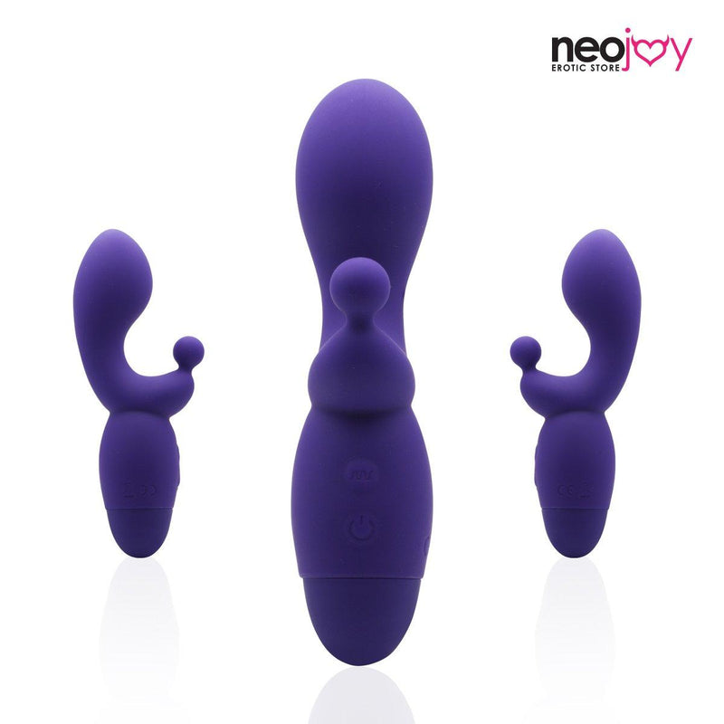Neojoy Dual G-Clit Silicone Rabbit Vibrator 10-Speed Functions video