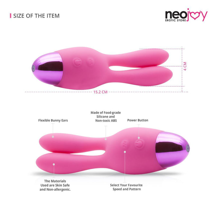 Bunny Ears Clitoral Vibrator | 10-Speeds | Sex Toys | Neojoy Lucidtoys Bunny Ears Clitoral Vibrator | 10-Speeds | Sex Toys | Neojoy Lucidtoys