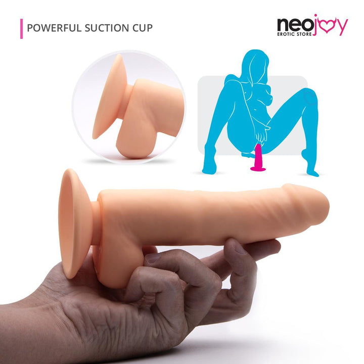 Neojoy - Real-Feel Silicone Dong (Flesh) - lucidtoys.com