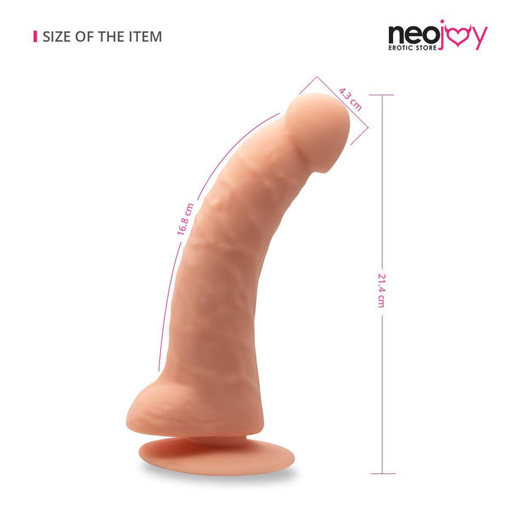 Neojoy - Curved Charmer Silicone Stimulating Dildo - 17cm - 6.6 inch