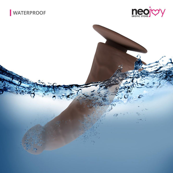 Neojoy Curved Stimulating Brown Dildo | Best Sex Toys for Women - Waterproof