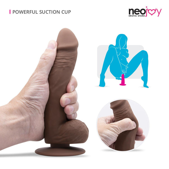 Neojoy - Mr. Dickdo Silicon Dildo Realstic Dildo With Suction Cup - 20.8cm - 8.2 inch