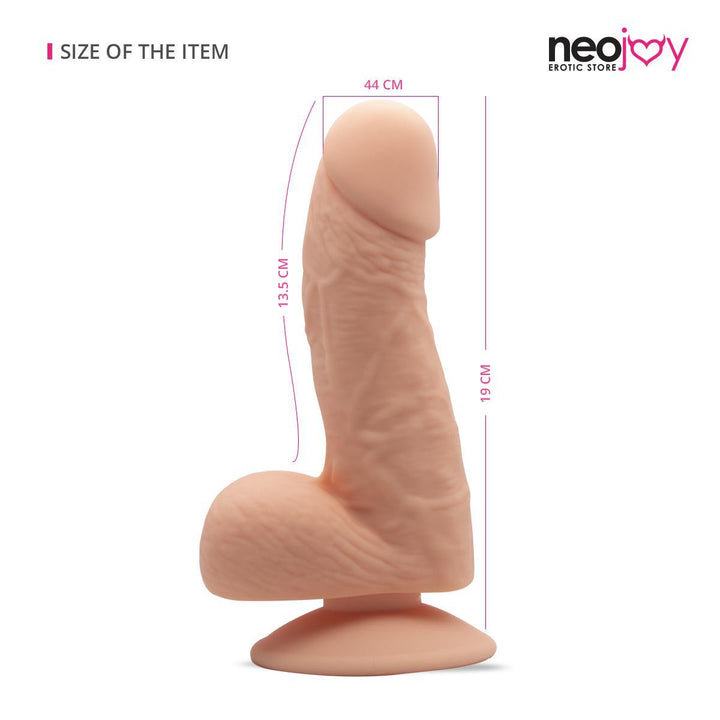 5 inch Silicon Dildo Sex Toy | Suction Cup Realistic Dildo | Neojoy - Size