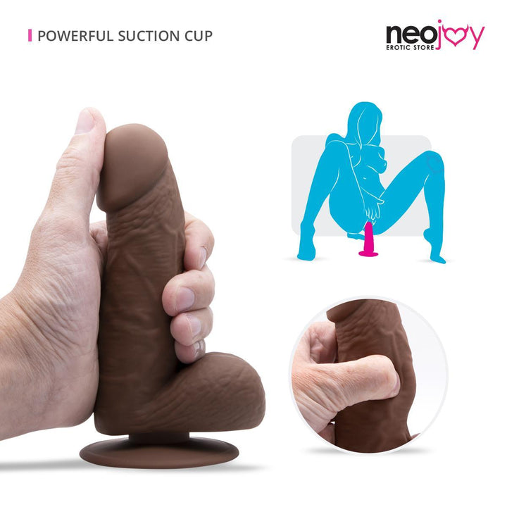Fill-me up Sex Toy | Suction Cup Silicone Realistic Dildo | Neojoy - Use