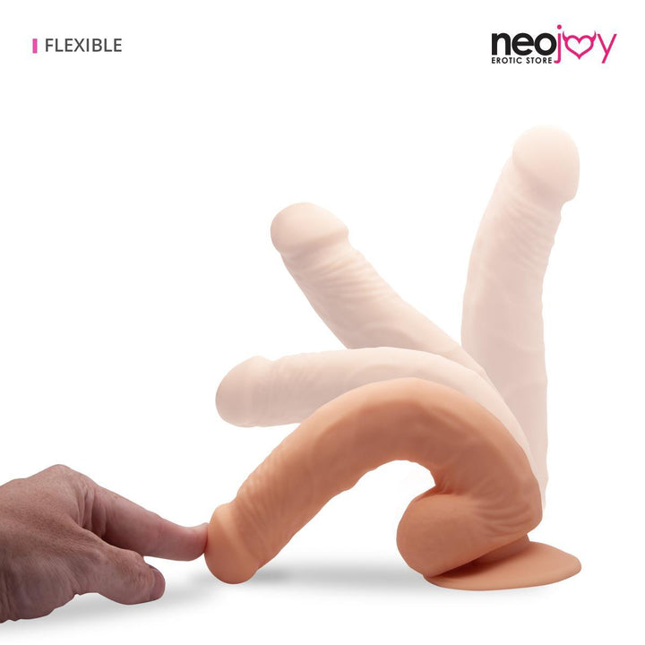 Flesh Curvy Dildo | Silicon Suction Cup Silicon Penis toy | Neojoy - Main2