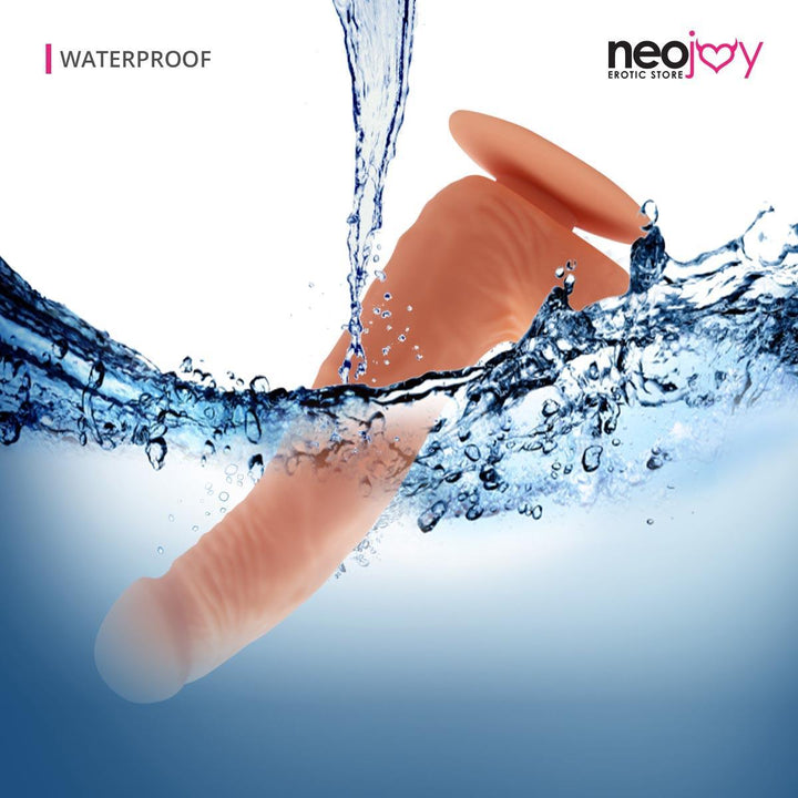 Flesh Curvy Dildo | Silicon Suction Cup Silicon Penis toy | Neojoy - Waterproof