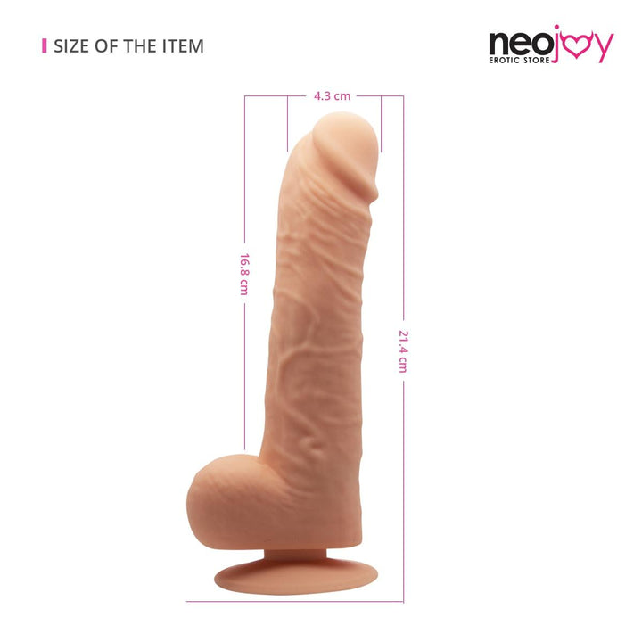 Silicon Flesh Dildo | Penis with Suction Cup Sex Toy | Neojoy - Size