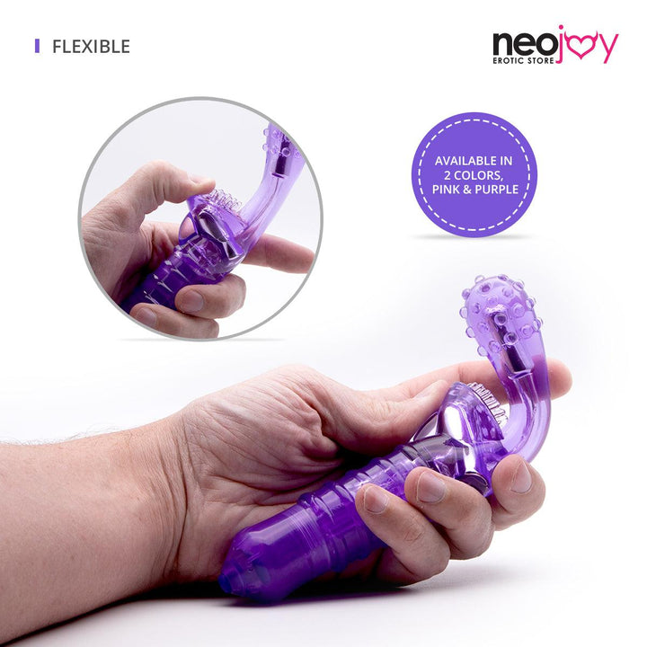 Neojoy G-Clit Tickler 10- Vibration functions Silicone G-spot Clitoral Vibartor - Purple G-spot - lucidtoys.com Dildo vibrator sex toy love doll