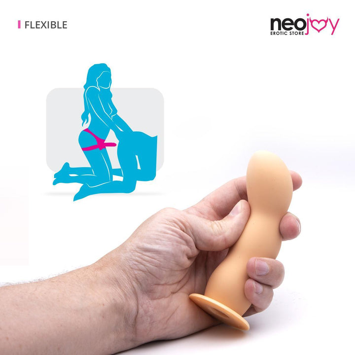 Neojoy Realistic Strap-On Dildo TPE with Suction Cup - Flesh 3.5 inch - 10 cm 2