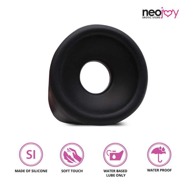 Neojoy Black Male Silicone Stretchy Soft Flexible Penis Pump Sleeve Penis Pump - lucidtoys.com Dildo vibrator sex toy love doll