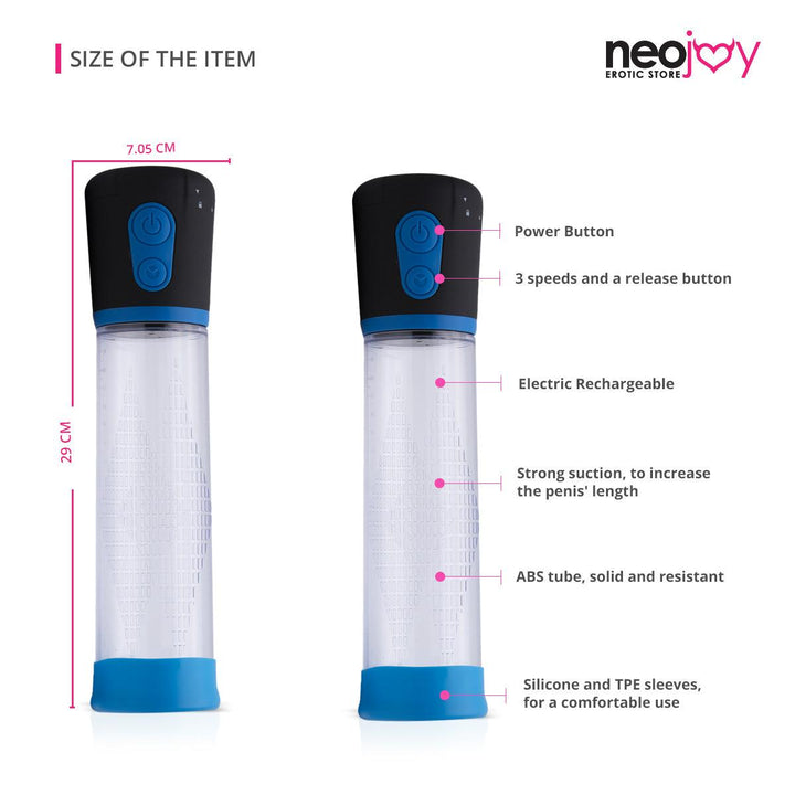 Electric Male Penis Pump with Enhancer | Male Sex Toy | Neojoy - Feature2