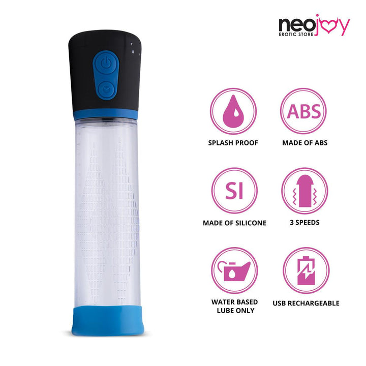 Electric Male Penis Pump with Enhancer | Male Sex Toy | Neojoy - Feature1