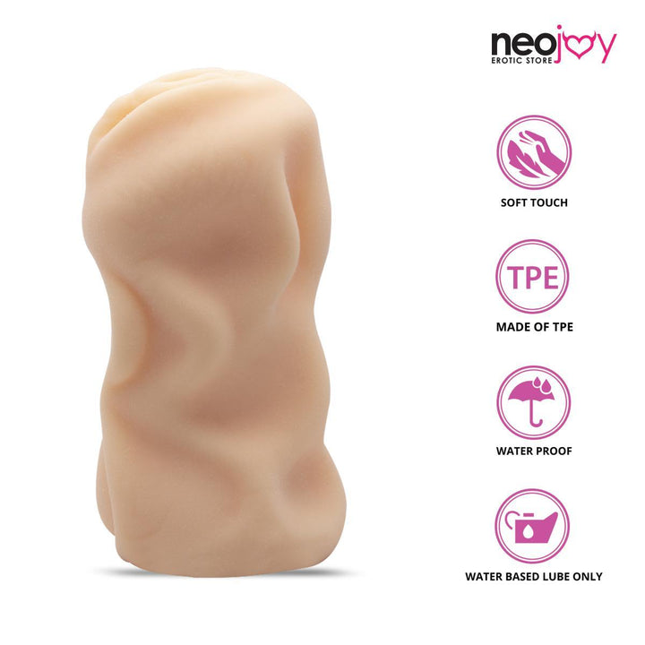 Neojoy Pocket Pussy TPE Realistic Vagina & Ass - Flesh Hand Masturbators - lucidtoys.com Dildo vibrator sex toy love doll
