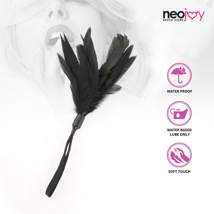 Neojoy Feathers Tickler BDSM play - Black 11.81 inch - 30 cm 7