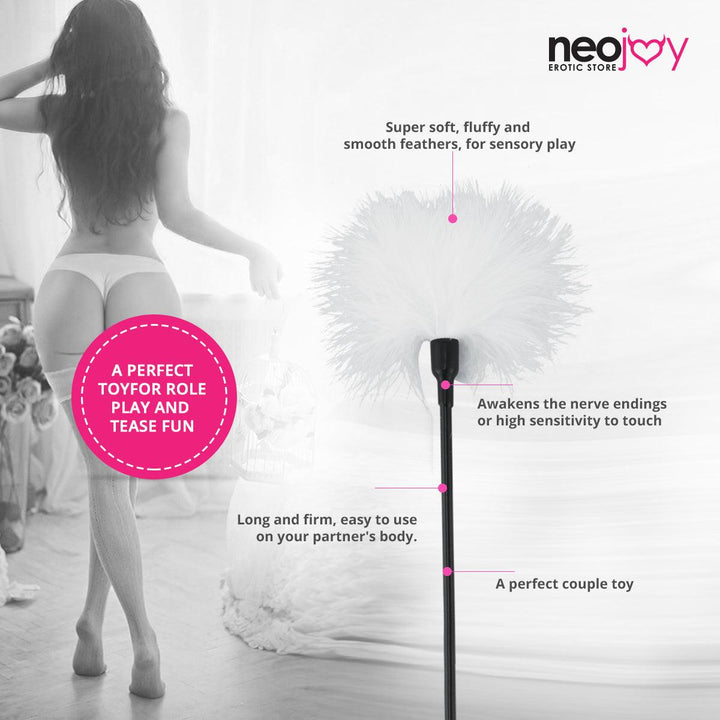 Neojoy Feather white Tickler - white 14.96 inch - 38 cm 6