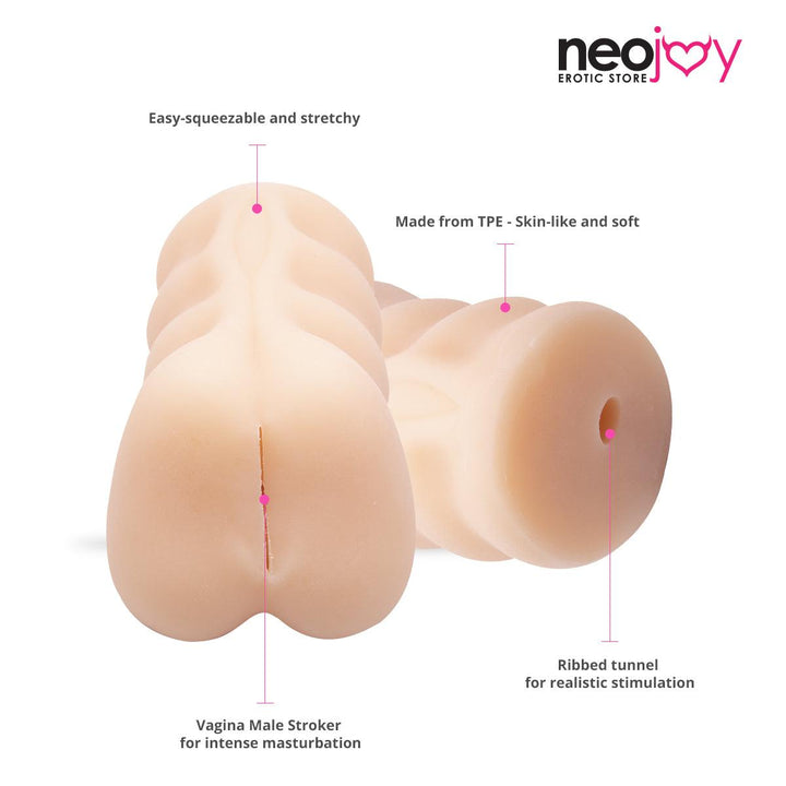 Neojoy Eve Male Stroker Sex Doll TPE Realistic Vagina & Ass - Flesh - 6.6inch -17cm Hand Masturbators - lucidtoys.com Dildo vibrator sex toy love doll