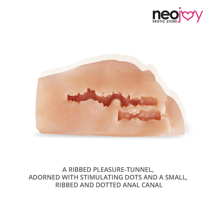 Neojoy Sex Doll TPE Realistic Vibrating Vagina & Ass Male Masturbator - Small 0.9kg - Lucidtoys