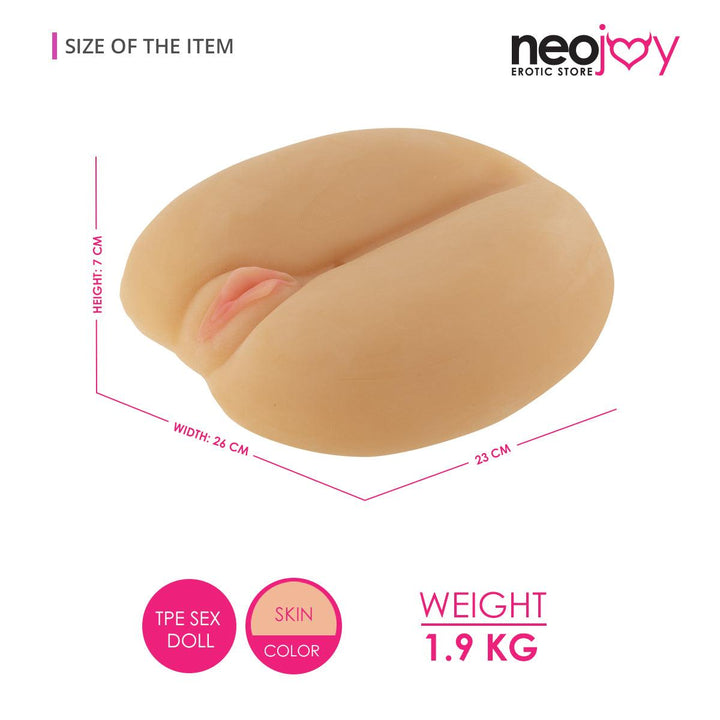 Neojoy Vibrating Male Strokers Sex Doll TPE Realistic Vagina & Ass - Small 1.9kg - Lucidtoys