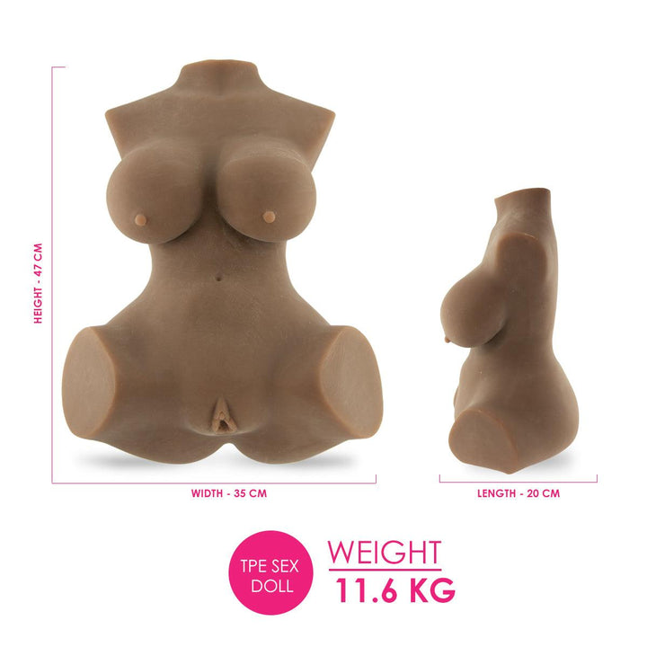 Geiko B Sex Love Doll (Brown) 11.6KG - TPE - 47cm - Brown - Lucidtoys
