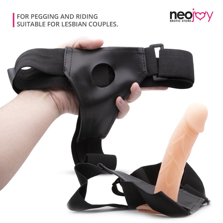 Neojoy Girthy Strap - Dildo Strap-On Harness - Sex Toy for Lesbian Couples Pegging Riding - G-Spot Penetration - Lucidtoys