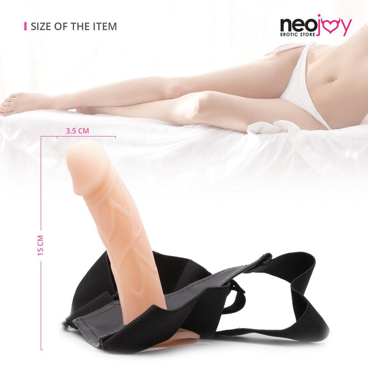 Neojoy Girthy Strap - Dildo Strap-On Harness - Sex Toy for Lesbian Couples Pegging Riding - G-Spot Penetration - Lucidtoys