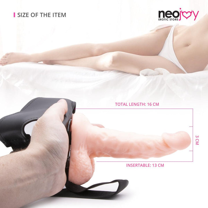 Neojoy - Life-like Harness - Realistic Dildo Strap-On Harness - 16cm - 6.29 inch - Lucidtoys