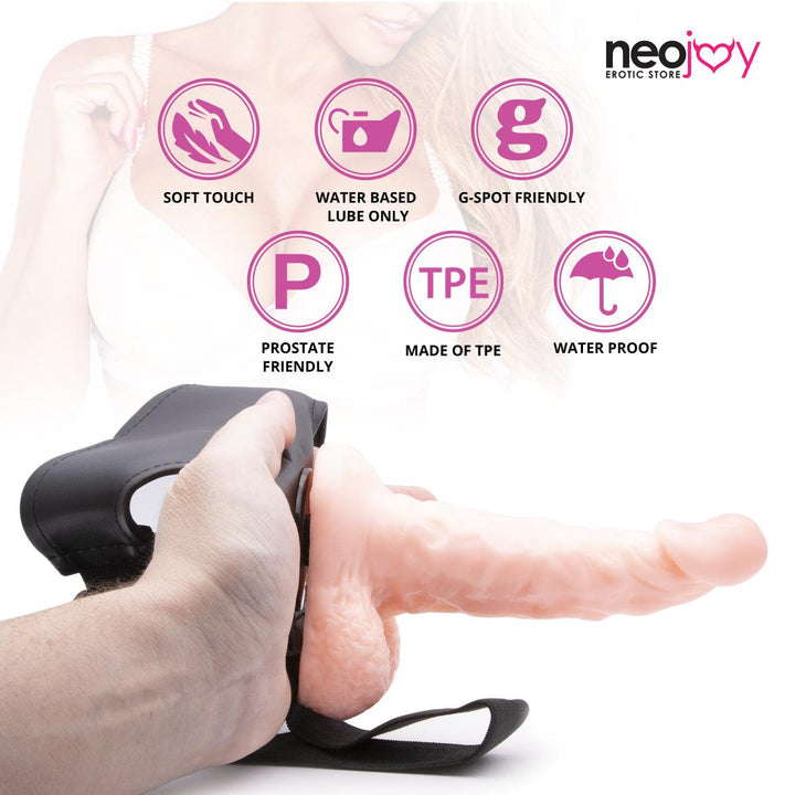 Neojoy - Life-like Harness - Realistic Dildo Strap-On Harness - 16cm - 6.29 inch - Lucidtoys