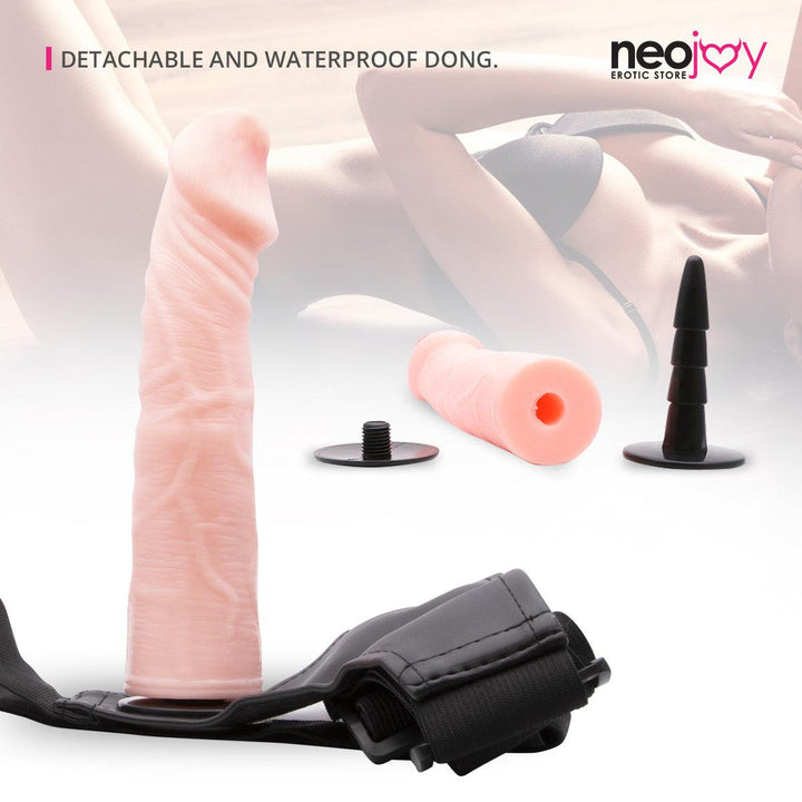 Neojoy - Real Penetration - Realistic Dildo Strap-On Harness - 19cm - 7.5 inch - Lucidtoys