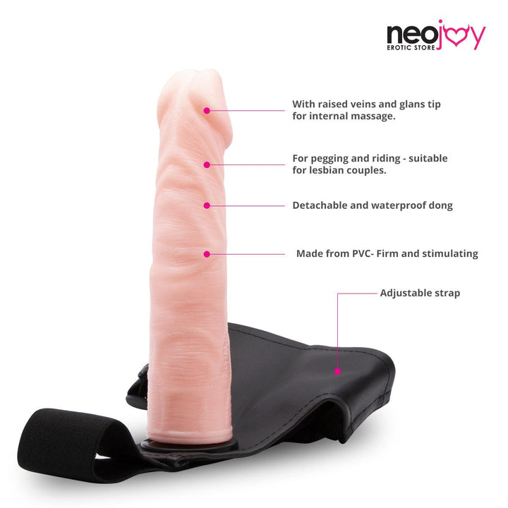 Neojoy - Real Penetration - Realistic Dildo Strap-On Harness - 19cm - 7.5 inch - Lucidtoys