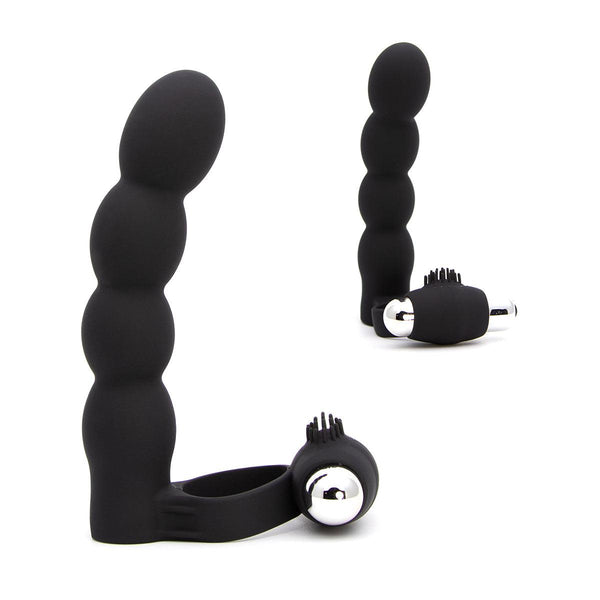 Neojoy Beaded Shaft Ring - Penis Ring Butt Plug - Silicone Anal Prober - Couple Sex Toy - Lucidtoys