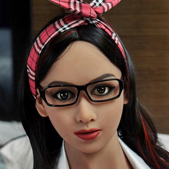 Neodoll Racy Jennifer Head - Sex Doll Head - M16 Compatible – Brown - Lucidtoys