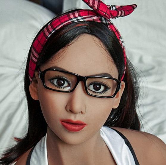 Neodoll Racy Jennifer Head - Sex Doll Head - M16 Compatible – Brown - Lucidtoys