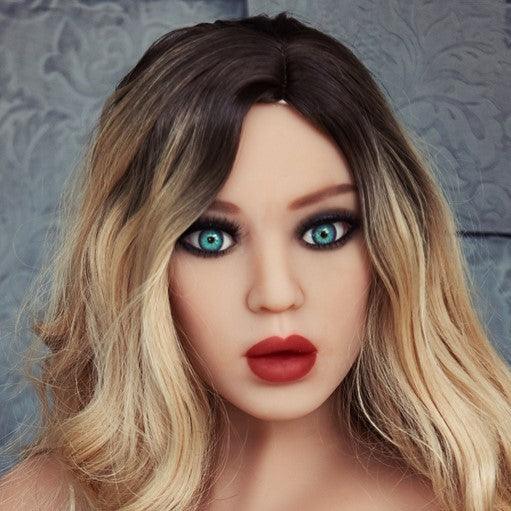 Neodoll Racy Akisha Head - Sex Doll Head - M16 Compatible – Tan - Lucidtoys