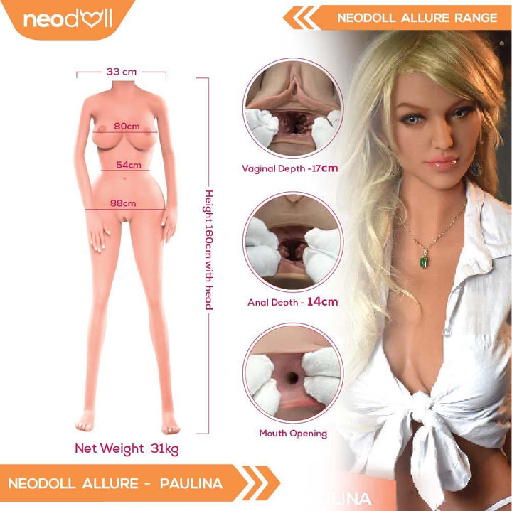 Neodoll Allure Paulina - Realistic Sex Doll -160cm - Lucidtoys
