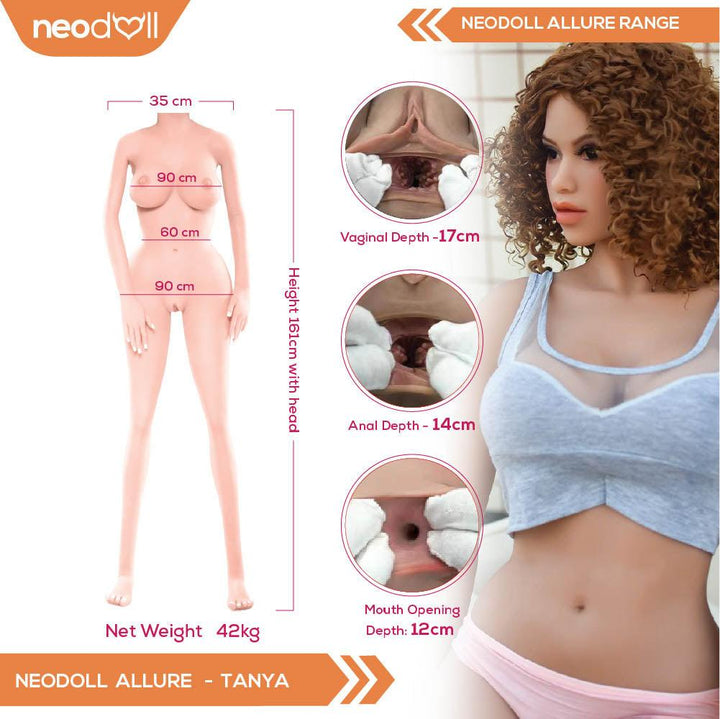Neodoll Allure Tanya - Realistic Sex Doll -160cm - Lucidtoys