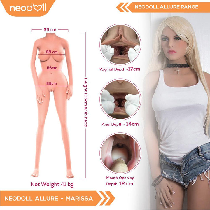 Neodoll Allure Marissa - Realistic Sex Doll -165cm - Lucidtoys